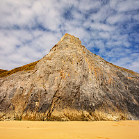 Buy canvas prints of Little Tor on Tor Bay, Gower, Wales by Dan Santillo