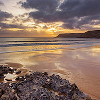Buy canvas prints of Caswell Bay, Gower by Dan Santillo