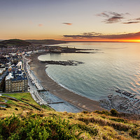 Buy canvas prints of Aberystwyth from Constitution Hill by Dan Santillo
