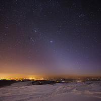 Buy canvas prints of PANSTARRS Comet and Zodiacal Light over Picws Du,  by Dan Santillo