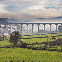 Buy canvas prints of Calstock Viaduct, Cornwall by Dan Santillo