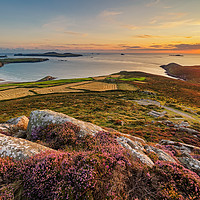 Buy canvas prints of Whitesands Bay and Ramsey Island, Pembrokeshire by Dan Santillo