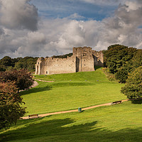 Buy canvas prints of Oystermouth Castle, Mumbles by Dan Santillo
