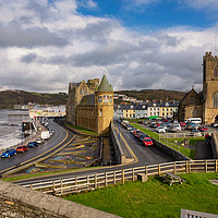 Buy canvas prints of Aberystwyth from Aberystwyth Castle, Ceredigion, W by Dan Santillo