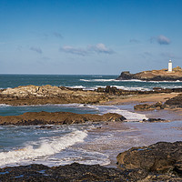 Buy canvas prints of Godrevy Lighthouse, St Ives, Cornwall by Dan Santillo