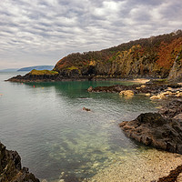 Buy canvas prints of Cwm-yr-Eglwys Beach, Pembrokeshire, Wales by Dan Santillo