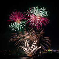 Buy canvas prints of Plymouth Fireworks by Jon Rendle