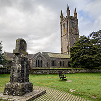 Buy canvas prints of St Pancras Church, Widecombe-in-the-Moor by Jon Rendle
