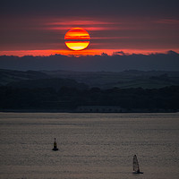 Buy canvas prints of Sailing into the Sunset by Jon Rendle