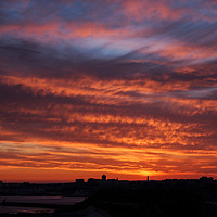 Buy canvas prints of Plymouth Skyline Sunset by Jon Rendle