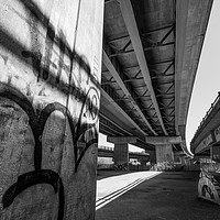 Buy canvas prints of Under the Flyover by Jon Rendle