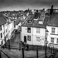 Buy canvas prints of Whitby 199 Steps by Richard Whitley