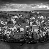 Buy canvas prints of Staithes Village by Richard Whitley