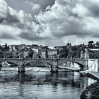 Buy canvas prints of River Tiber by Richard Whitley
