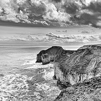 Buy canvas prints of Flamborough Head, Yorkshire by Richard Whitley