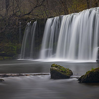 Buy canvas prints of Welsh Waterfall  by Agnieszka Grzeskow