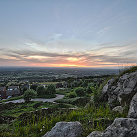 Buy canvas prints of Cheshire Sunset by Leigh Tickle