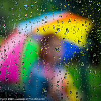 Buy canvas prints of Rainbow umbrella by Sara Melhuish