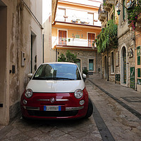 Buy canvas prints of Fiat 500 in Sicily by Piers Thompson