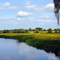 Buy canvas prints of Distant Dorchester Church by Piers Thompson