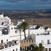 Buy canvas prints of Vejer de la Frontera in Southern Spain by Piers Thompson