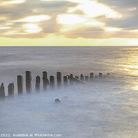 Buy canvas prints of Sunrise at Spurn Point by Russell Burton