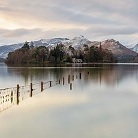 Buy canvas prints of Derwent Isle from Crow Park by Russell Burton