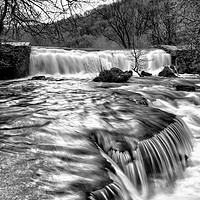 Buy canvas prints of River Wye in full flow by Russell Burton