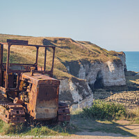 Buy canvas prints of Rusty tractor by Russell Burton