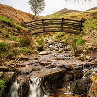 Buy canvas prints of Bridge over Grinds Brook by Russell Burton