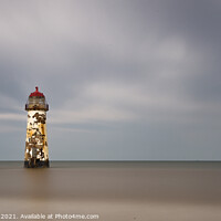 Buy canvas prints of Talacre lighthouse by Russell Burton