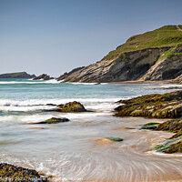 Buy canvas prints of Porth beach by Russell Burton