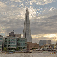 Buy canvas prints of Sunset Shard  by Andrew Paul Myers