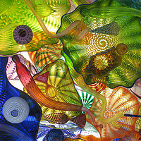 Buy canvas prints of Art Glass - Underwater 10 by Chris Langley