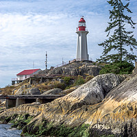 Buy canvas prints of Point Atkinson Lighthouse, BC, Canada by Chris Langley