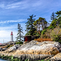 Buy canvas prints of Point Atkinson Lighthouse, British Columbia Canada by Chris Langley