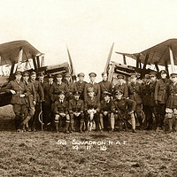 Buy canvas prints of 92 Squadron RAF November 1918 SE5 Aircraft by Chris Langley