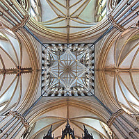 Buy canvas prints of The Transept, Lincoln Cathedral, facing east. by Chris Langley