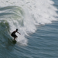Buy canvas prints of Surf baby, surf. by Chris Langley