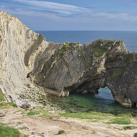 Buy canvas prints of The Jurassic Coast at Lulworth, Dorset by Chris Langley