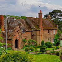 Buy canvas prints of ALMSHOUSES AT EWELME, OXFORDSHIRE by Chris Langley