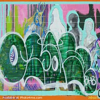 Buy canvas prints of Graffiti on Graffiti by Chris Langley