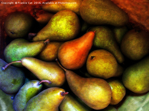 Still Life with Pears Picture Board by Frankie Cat