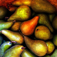 Buy canvas prints of Still Life with Pears by Frankie Cat