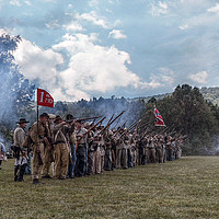 Buy canvas prints of Confederate Soldiers  by Frankie Cat
