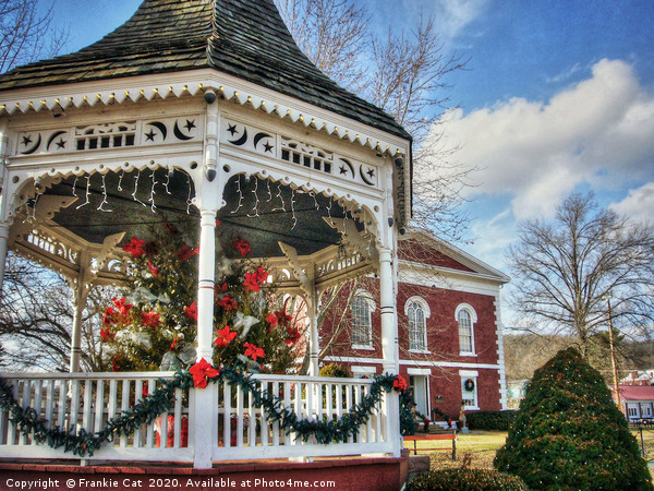 Iron County Courthouse and Gazebo Picture Board by Frankie Cat