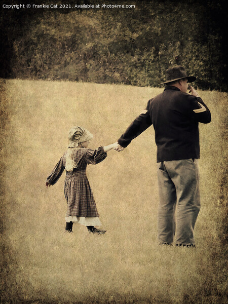 Union Soldier and Daughter Picture Board by Frankie Cat