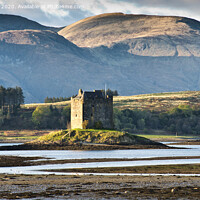 Buy canvas prints of Castle Stalker from Port Appin by Susan Cosier