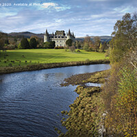 Buy canvas prints of Inveraray Castle and River Aray by Susan Cosier