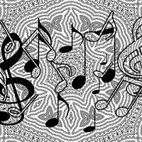 Buy canvas prints of Music notes by Dagmar Giers